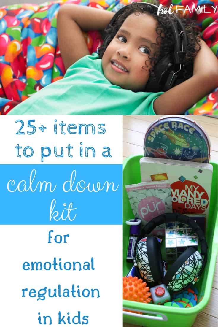 How to make a calm down kit for emotional regulation in kids
